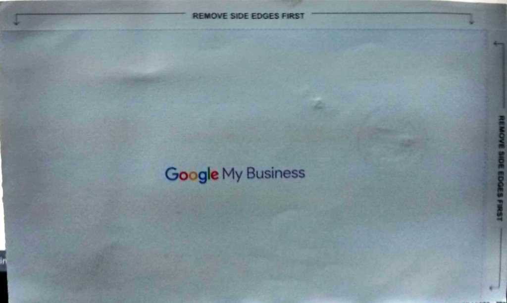 Postcard sent by Google