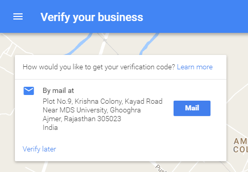 Verify Google My Business Listing